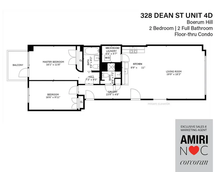 328 Dean Street, 4C | floorplan | View 5