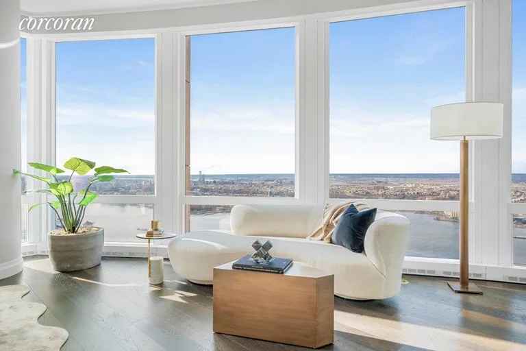 New York City Real Estate | View 35 Hudson Yards, 8101 | Living Room | View 2
