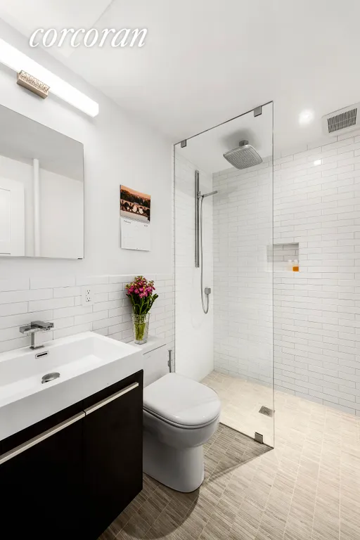 New York City Real Estate | View 438 West 47th Street, 3A | Renovated Bath with Shower | View 6