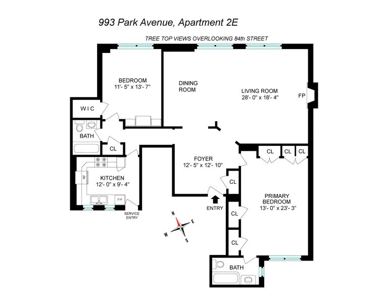 993 Park Avenue, 2E | floorplan | View 8