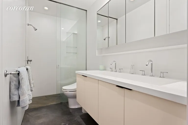 New York City Real Estate | View 121 Sterling Place, 1A | Primary Bathroom | View 7