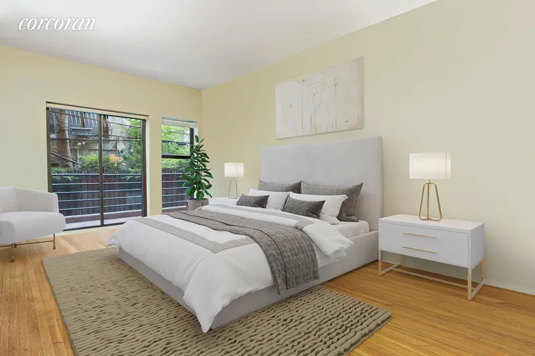 New York City Real Estate | View 121 Sterling Place, 1A | Bedroom with Terrace | View 8