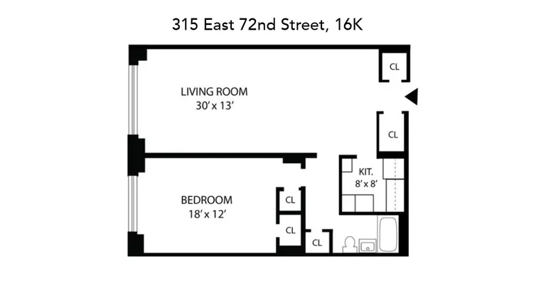 315 East 72Nd Street, 16K | floorplan | View 7