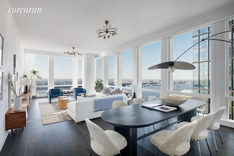 New York City Real Estate | View 35 Hudson Yards, 5902 | Living Room | View 3