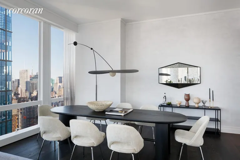 New York City Real Estate | View 35 Hudson Yards, 5902 | Dining Area | View 7