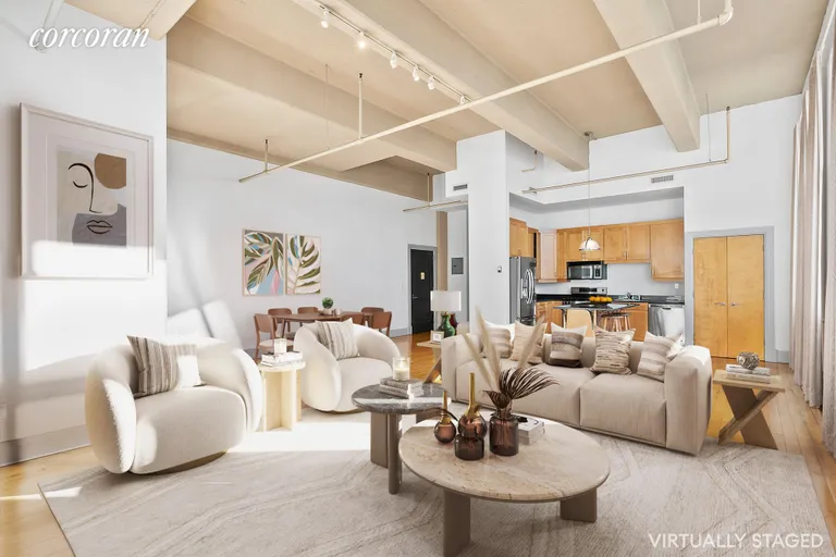 New York City Real Estate | View 535 Dean Street, 705 | Palatial & Pristine Living Room | View 4