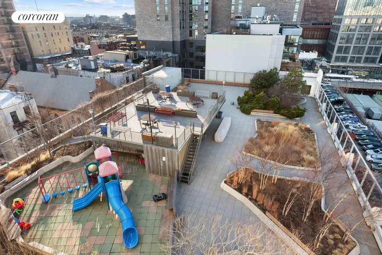 New York City Real Estate | View 535 Dean Street, 705 | Common Deck with Kids Playground | View 18