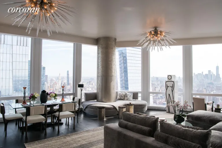 New York City Real Estate | View 35 Hudson Yards, 7204 | Living Room | View 2