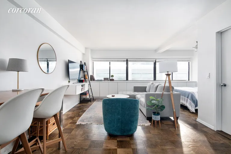 New York City Real Estate | View 310 West 56th Street, 12D | Living Room | View 3