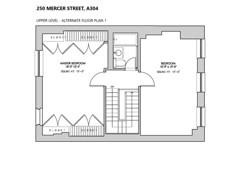 250 Mercer Street, A304 | floorplan | View 13