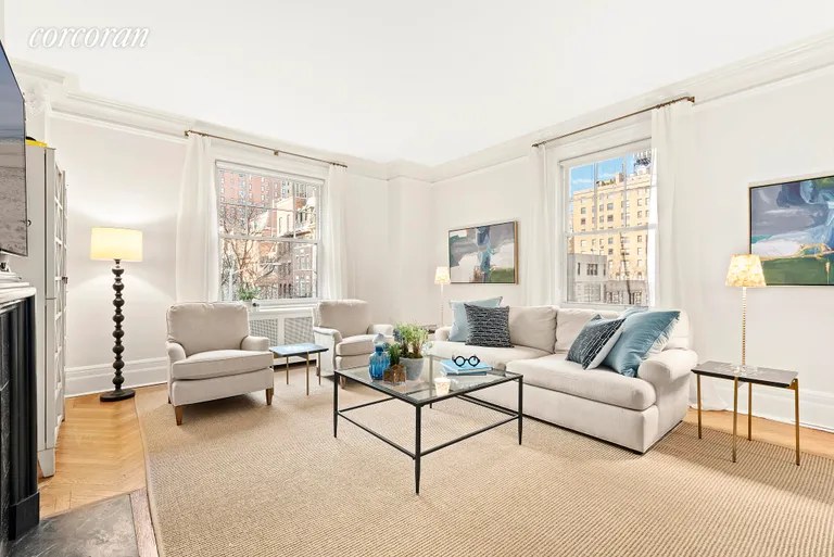 New York City Real Estate | View 150 East 73rd Street, 3A | Bright Living Room | View 4