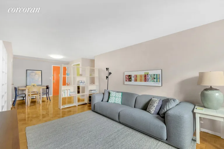 New York City Real Estate | View 900 West 190th Street, 7M | Living Room and Dining Area | View 2