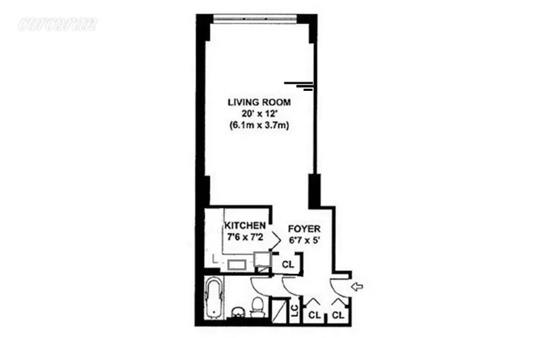 New York City Real Estate | View 153 East 57th Street, 11J | Floor plan | View 5