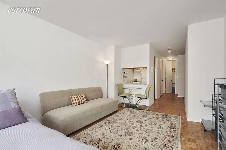 New York City Real Estate | View 350 West 50th Street, 12A | Living Room | View 2
