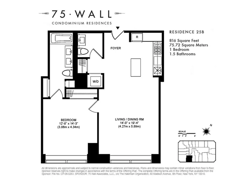 75 Wall Street, 28B | floorplan | View 8