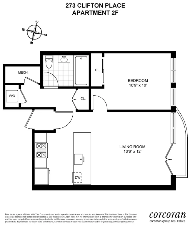 273 Clifton Place, 2F | floorplan | View 7