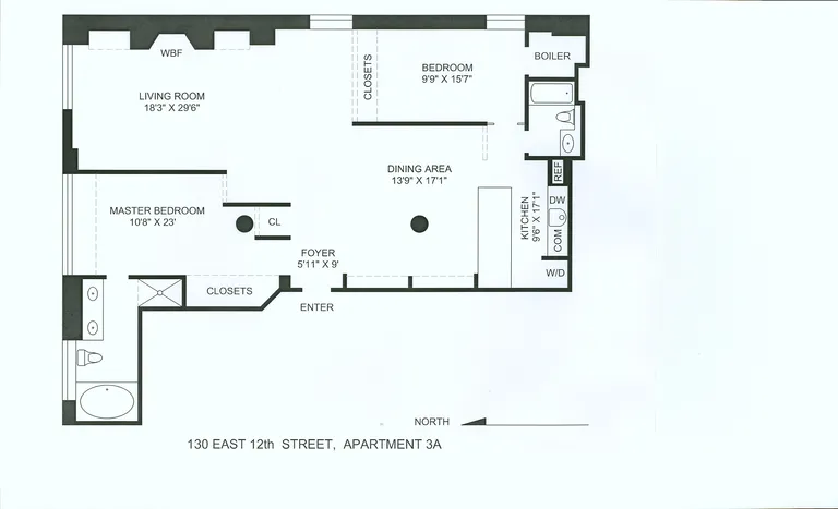 130 East 12th Street, 3A | floorplan | View 4