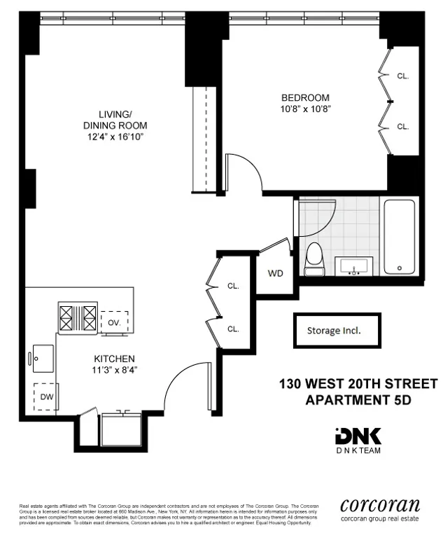 130 West 20th Street, 5D | floorplan | View 7