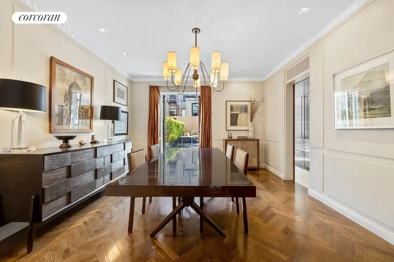 New York City Real Estate | View 612 3rd Street | Formal dining, patio beyond | View 6