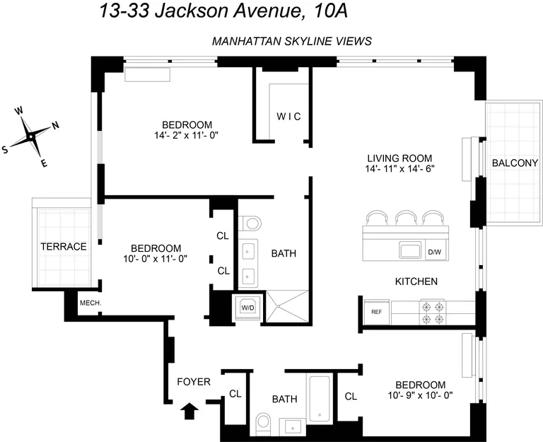 13-33 Jackson Avenue, 10A | floorplan | View 19