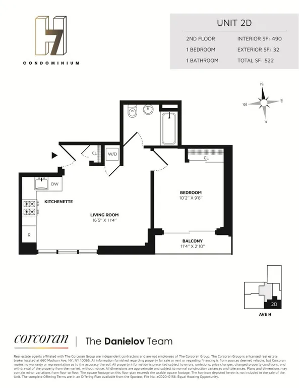 623 Avenue H, 2D | floorplan | View 14