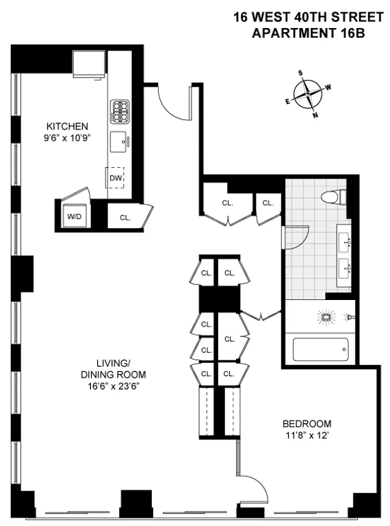 16 West 40th Street, 16B | floorplan | View 11