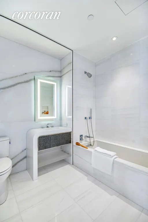 New York City Real Estate | View 35 Hudson Yards, 6104 | Full Bathroom | View 13