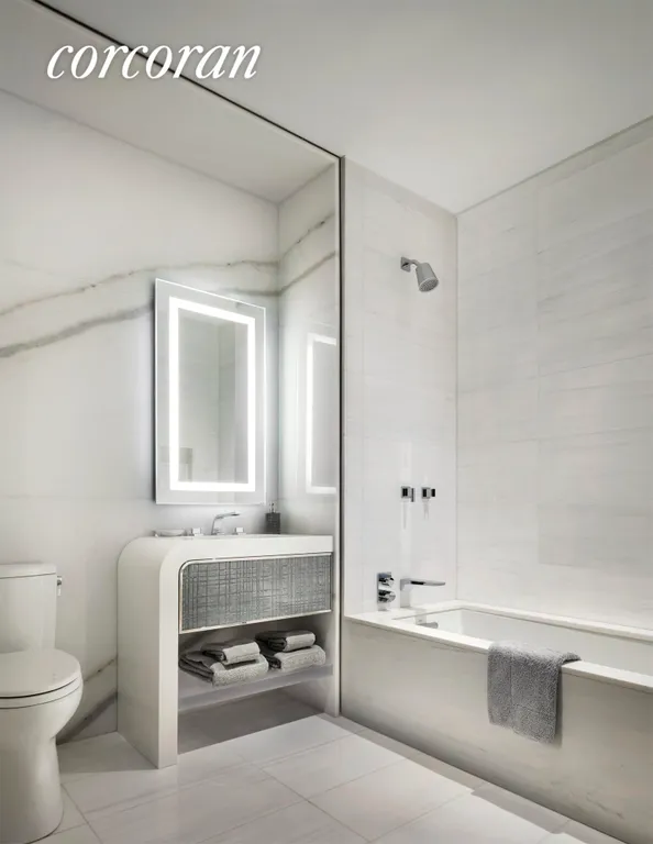New York City Real Estate | View 35 Hudson Yards, 6003 | Full Bathroom | View 6