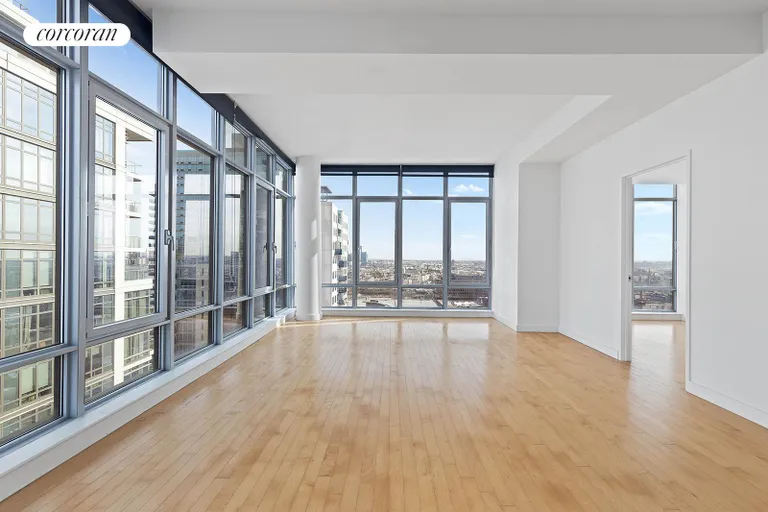 New York City Real Estate | View 1 NORTHSIDE PIERS, PH9 | Living Room | View 2