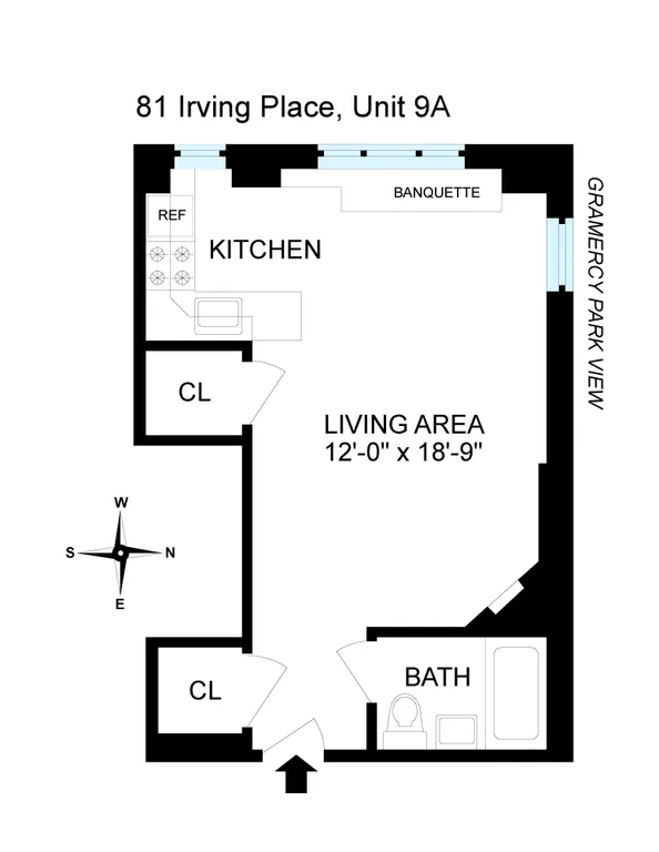 81 Irving Place, 9A | floorplan | View 7