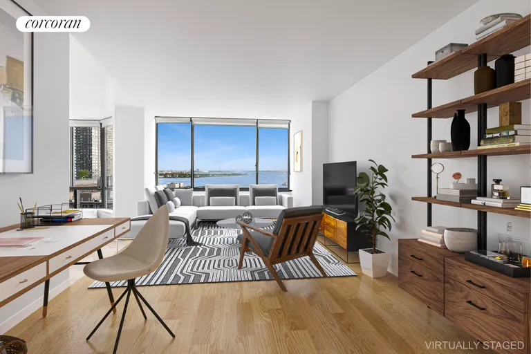New York City Real Estate | View 380 Rector Place, 17G | 2 Beds, 2 Baths | View 1