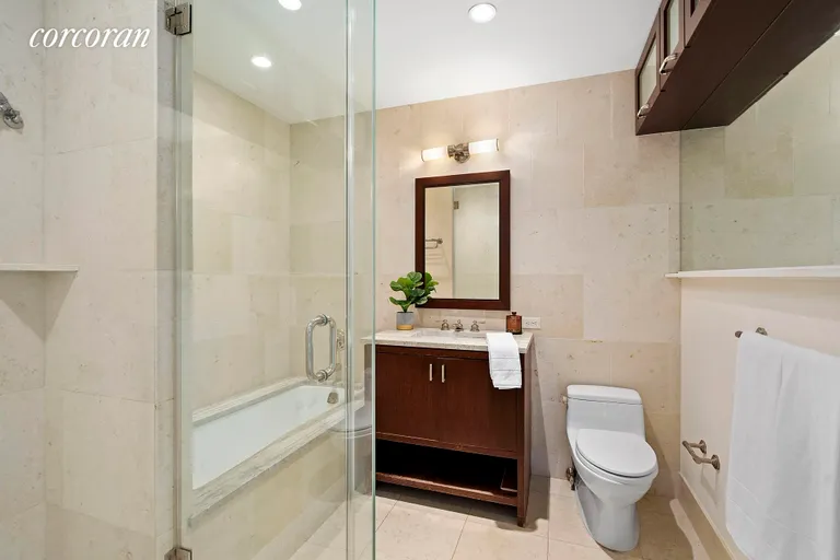 New York City Real Estate | View 100 Riverside Boulevard, 4B | Bath with Tub & Stall Shower | View 5