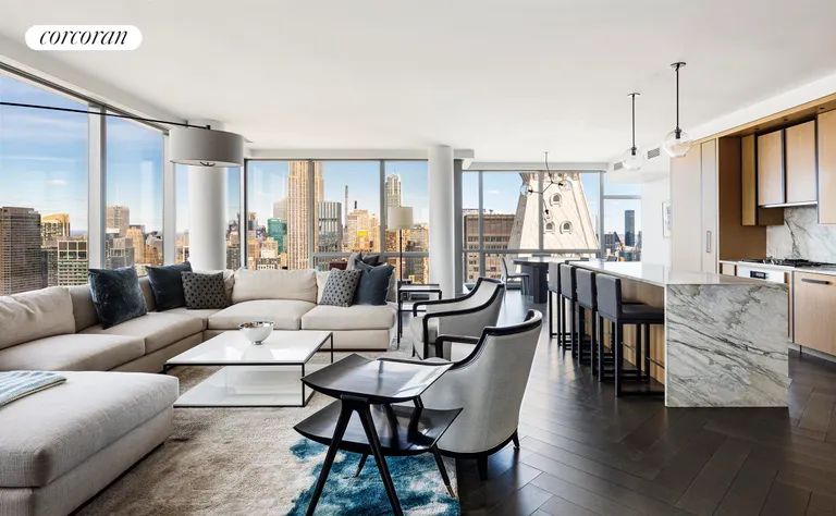 New York City Real Estate | View 23 East 22nd Street, 57A | Living Room | View 3