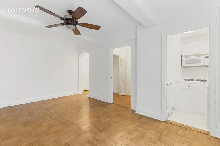 New York City Real Estate | View 140 East 40th Street, 2C | Kitchen and Dressing Area | View 2