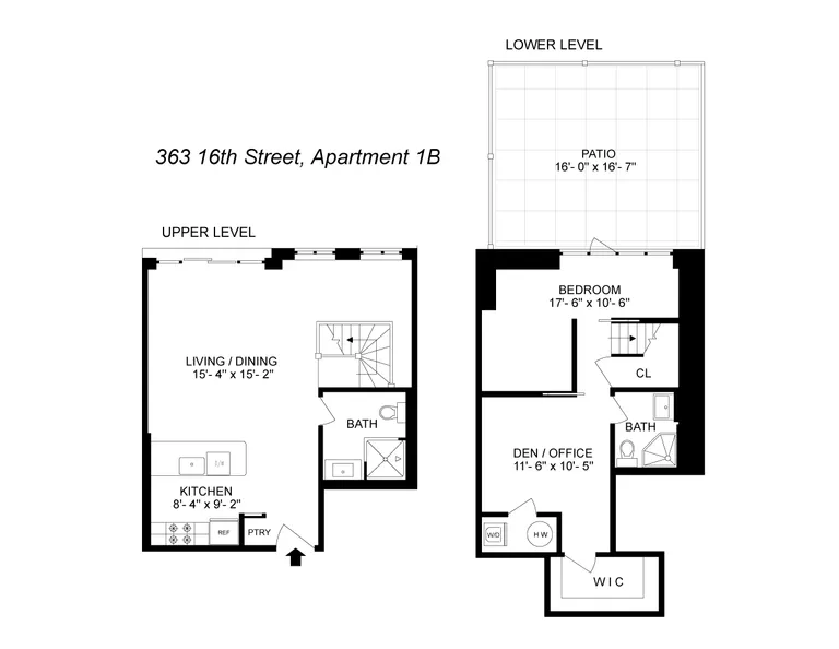363 16TH STREET, 1B | floorplan | View 10