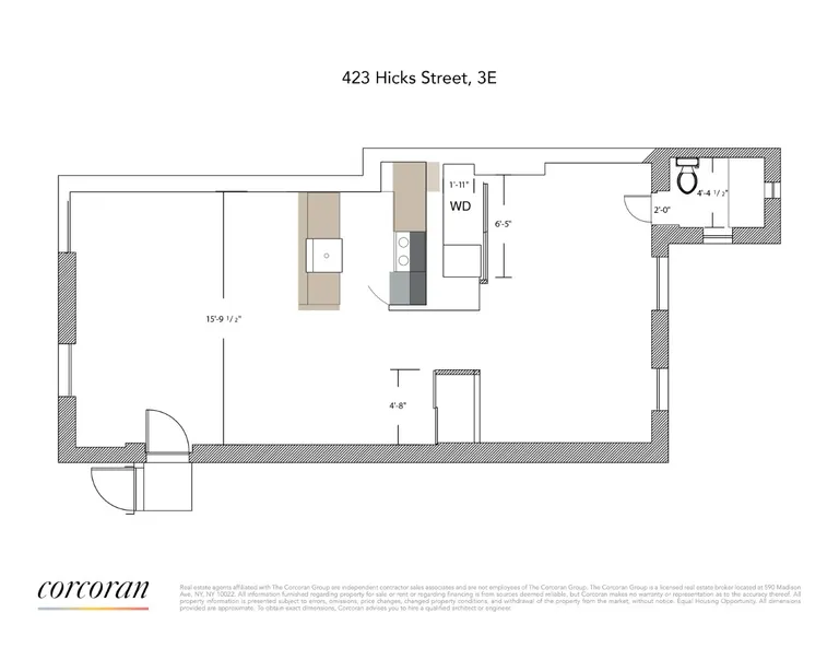 423 Hicks Street, 3E | floorplan | View 11