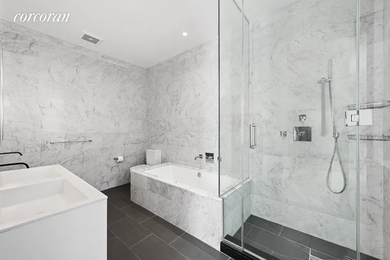 New York City Real Estate | View 11 North Moore Street, 3A | Primary Bathroom | View 12