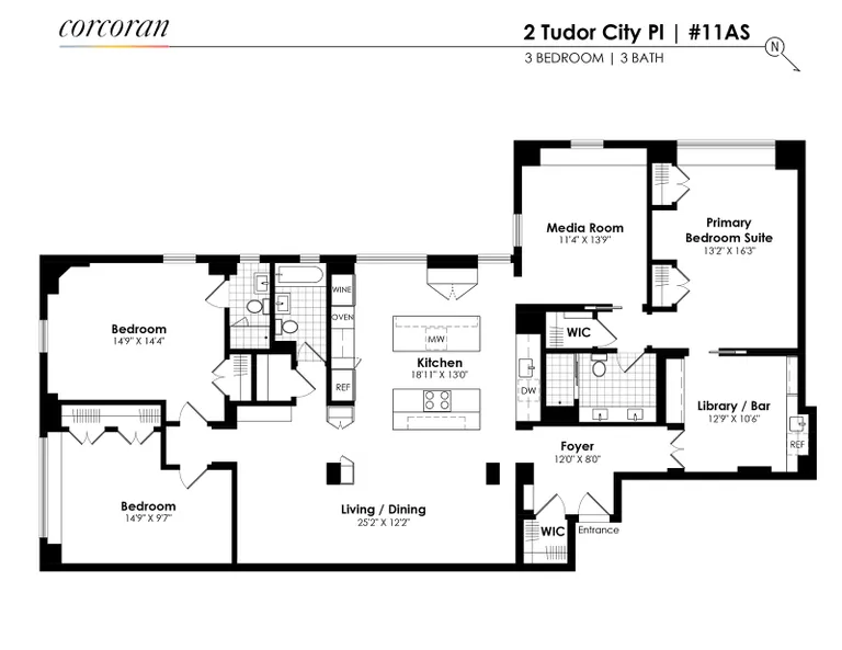 2 Tudor City Place, 11AS | floorplan | View 14