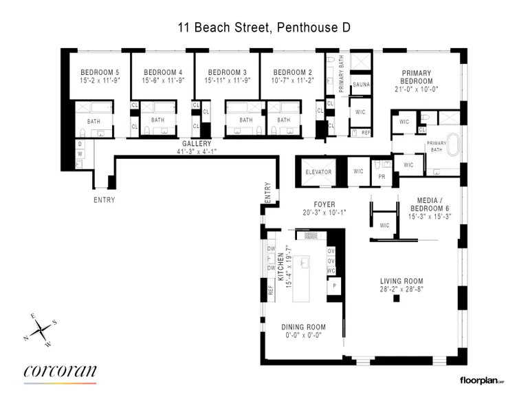 11 Beach Street, PHD | floorplan | View 20