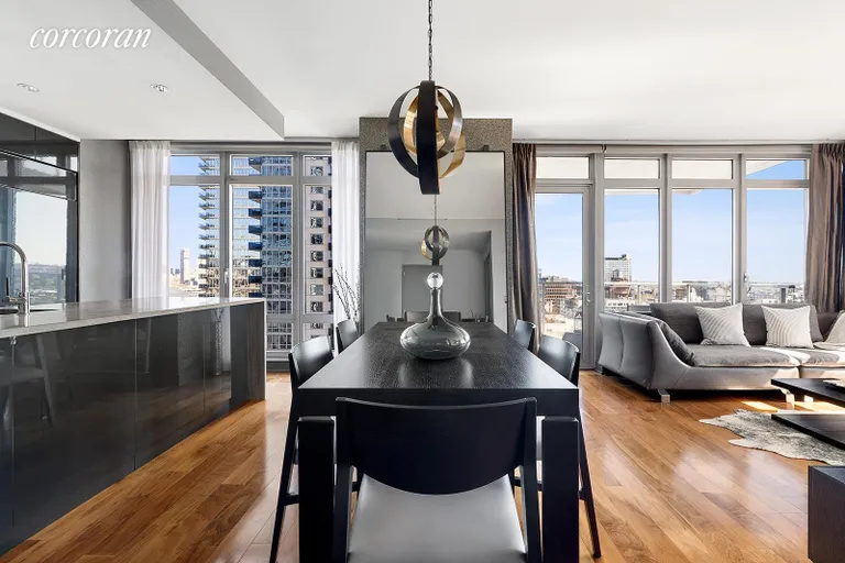 New York City Real Estate | View 2 Northside Piers, 16G | Dining Area | View 4