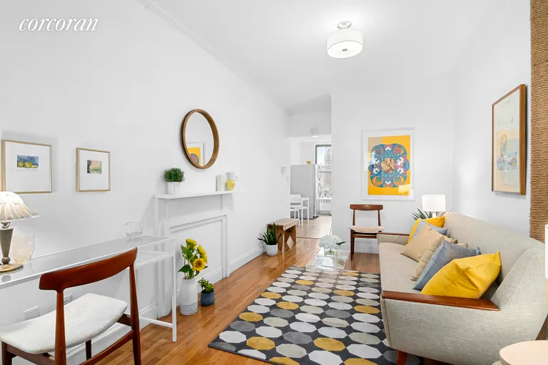 New York City Real Estate | View 537 Clinton Street, 3B | Living room has two closets. | View 2