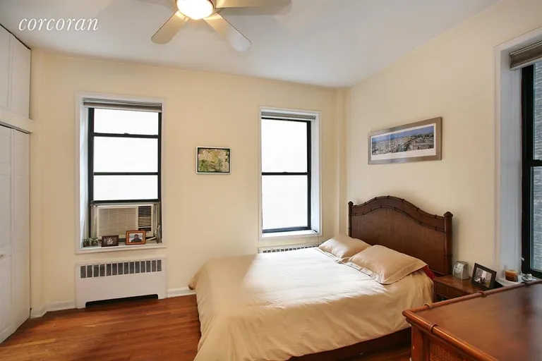 New York City Real Estate | View 265 Riverside Drive, 2G | Bedroom with three windows | View 3