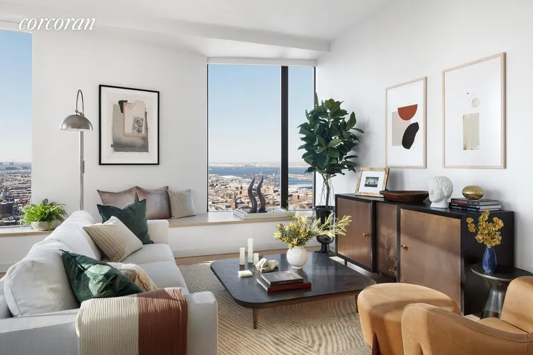 New York City Real Estate | View 11 Hoyt Street, 38F | Living Room | View 5