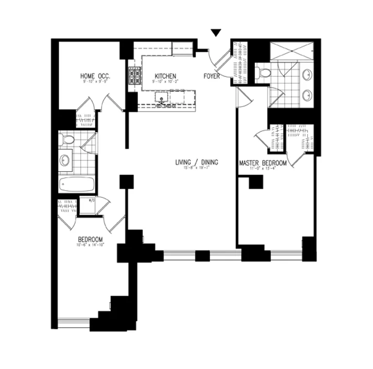1 Hanson Place, 11L | floorplan | View 9