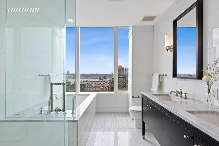 New York City Real Estate | View 245 West 99th Street, 18B | Primary Bathroom | View 12