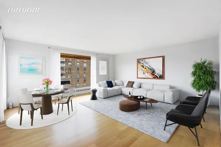New York City Real Estate | View 80 La Salle Street, 18D | Living Room | View 3