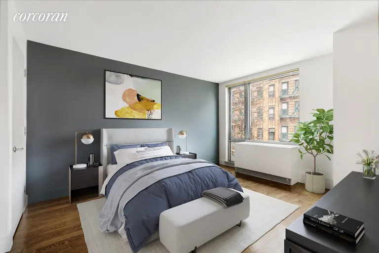 New York City Real Estate | View 464 West 44th Street, 2F | Primary bedroom virtually staged | View 5