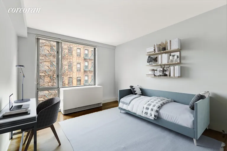 New York City Real Estate | View 464 West 44th Street, 2F | Second bedroom virtually staged | View 7