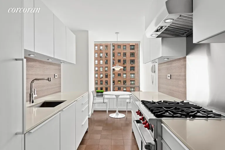 New York City Real Estate | View 870 United Nations Plaza, 8B | Eat-In Kitchen | View 3