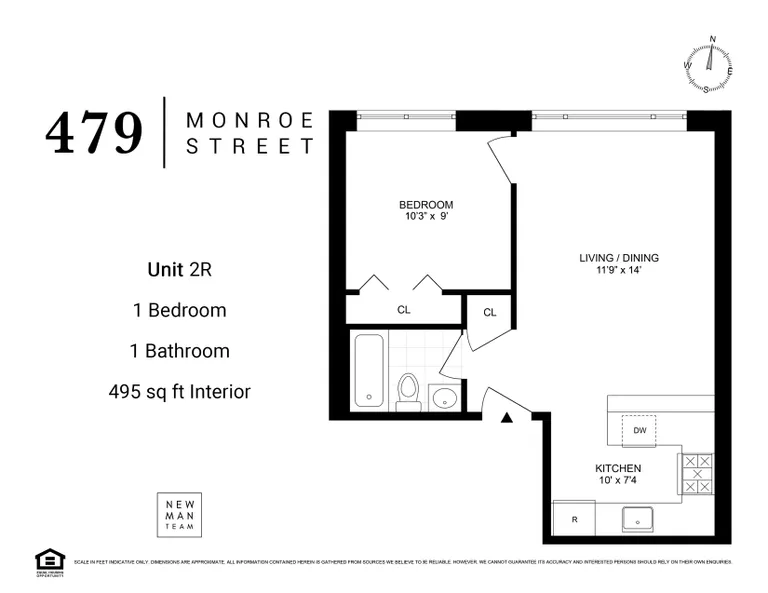 479 Monroe Street, 2R | floorplan | View 6